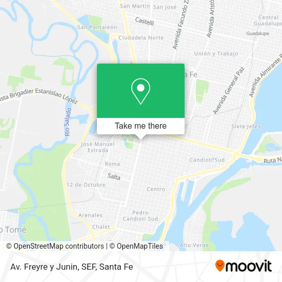 Av. Freyre y Junin, SEF map