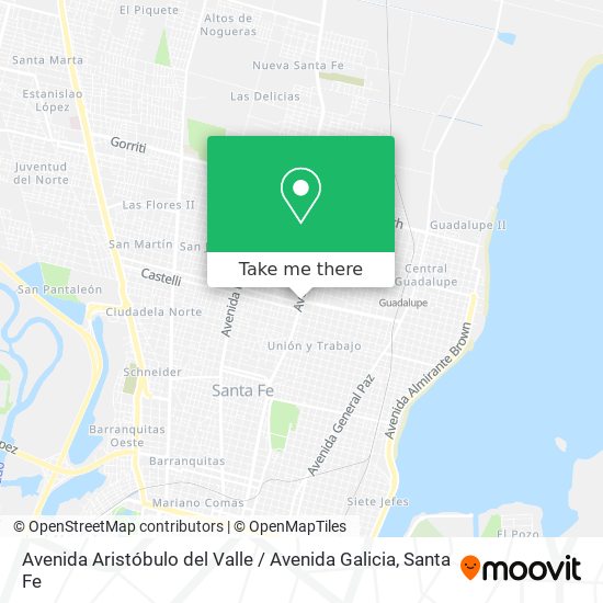 Mapa de Avenida Aristóbulo del Valle / Avenida Galicia