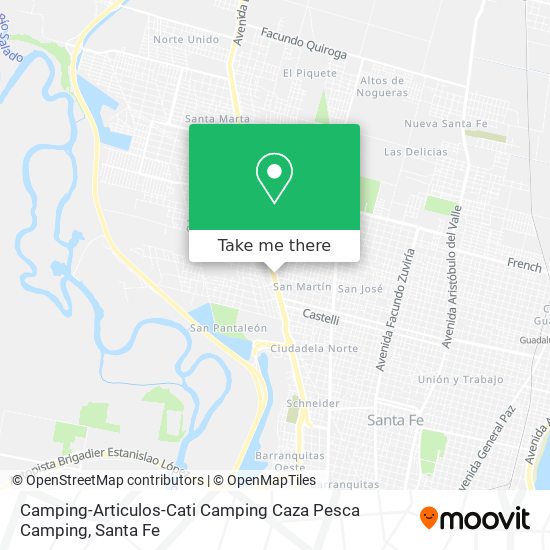 Camping-Articulos-Cati Camping Caza Pesca Camping map