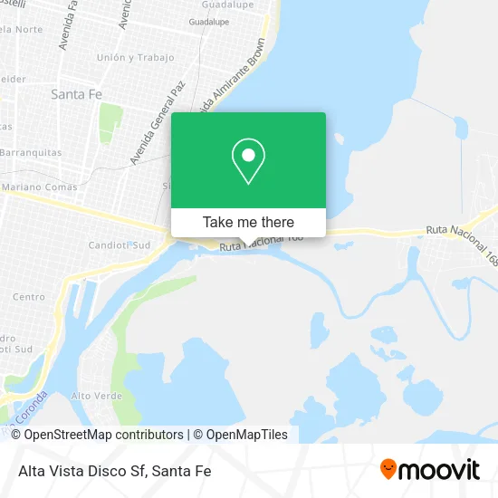 Alta Vista Disco Sf map