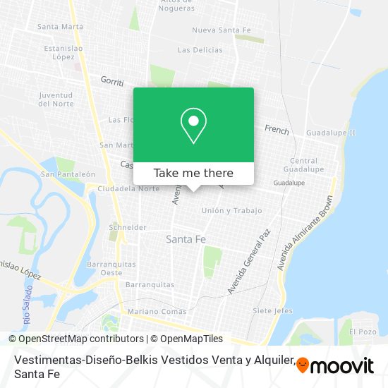 Vestimentas-Diseño-Belkis Vestidos Venta y Alquiler map