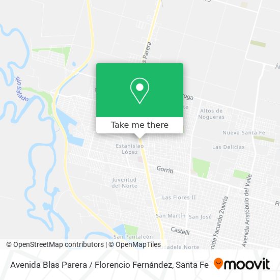 Mapa de Avenida Blas Parera / Florencio Fernández