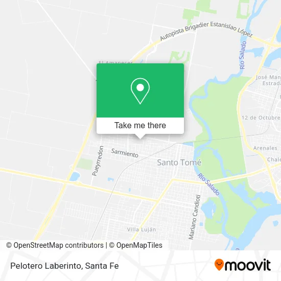 Pelotero Laberinto map