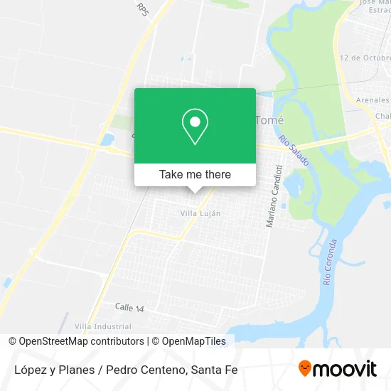 López y Planes / Pedro Centeno map