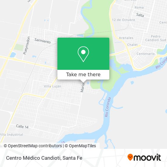 Mapa de Centro Médico Candioti