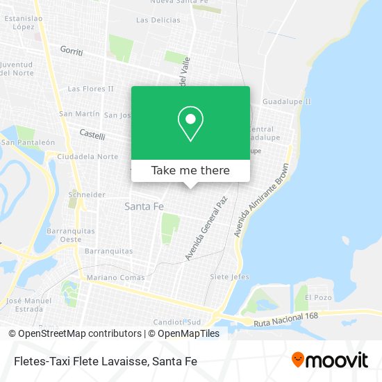 Fletes-Taxi Flete Lavaisse map