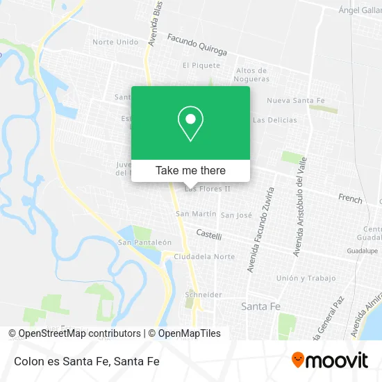 Colon es Santa Fe map