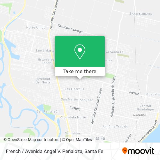 Mapa de French / Avenida Ángel V. Peñaloza