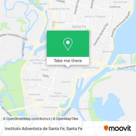 Instituto Adventista de Santa Fe map