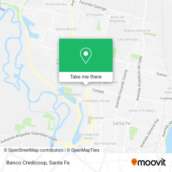 Banco Credicoop map