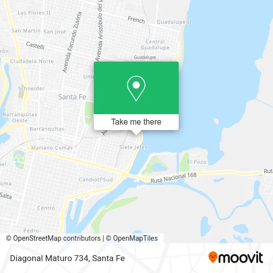 Diagonal Maturo 734 map