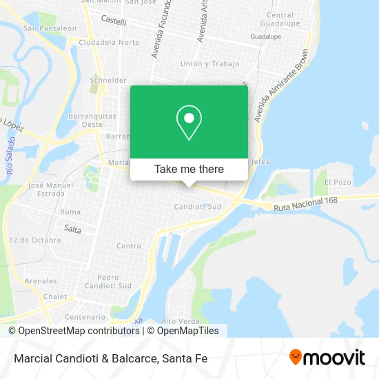 Marcial Candioti & Balcarce map