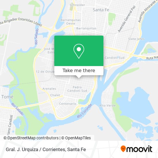 Gral. J. Urquiza / Corrientes map