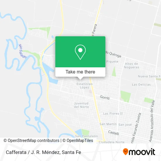Cafferata / J. R. Méndez map
