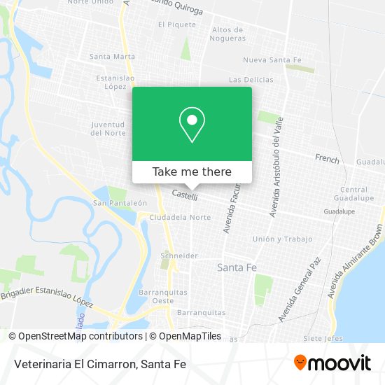 Veterinaria El Cimarron map