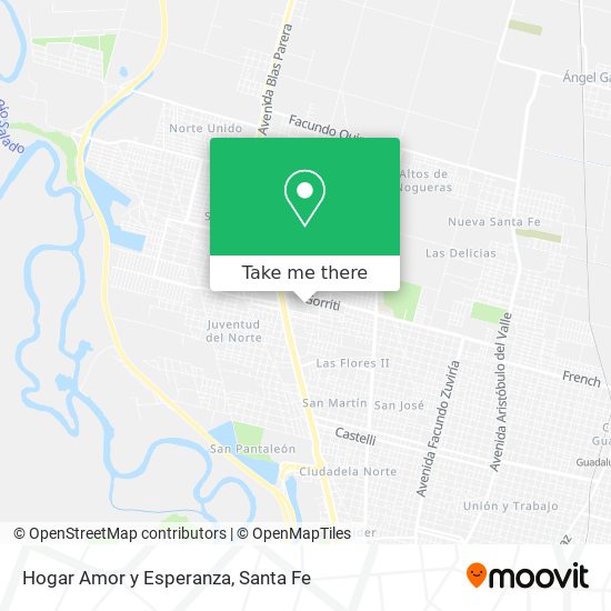 Hogar Amor y Esperanza map