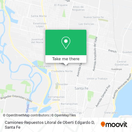 Camiones-Repuestos Litoral de Oberti Edgardo D map