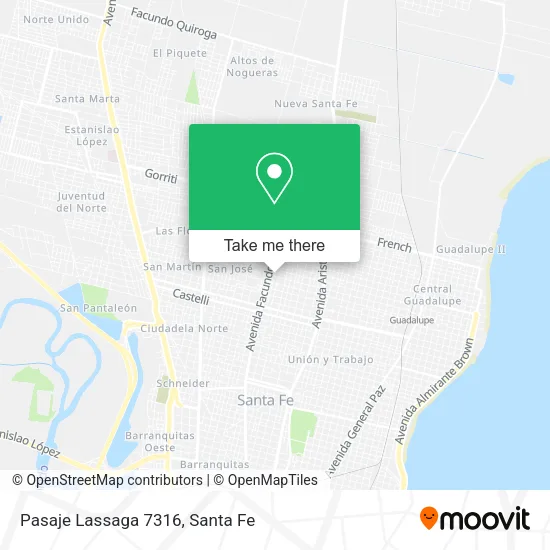 Pasaje Lassaga 7316 map
