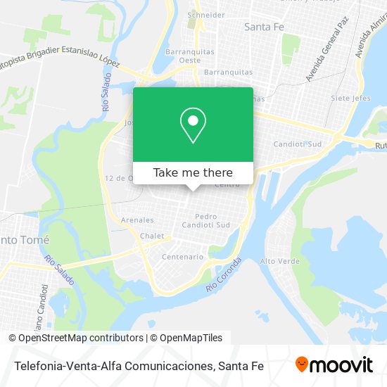 Telefonia-Venta-Alfa Comunicaciones map