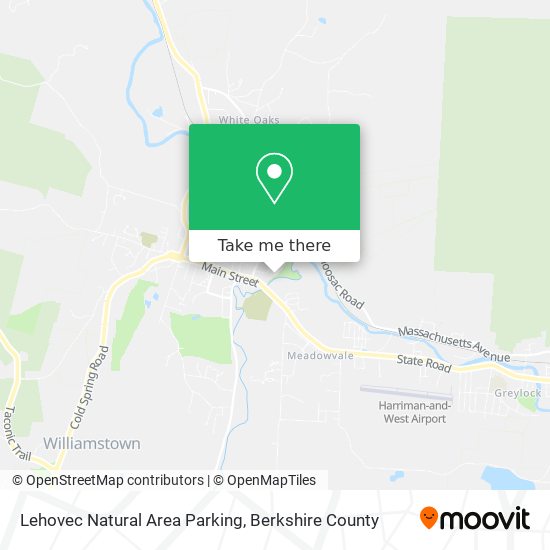 Mapa de Lehovec Natural Area Parking