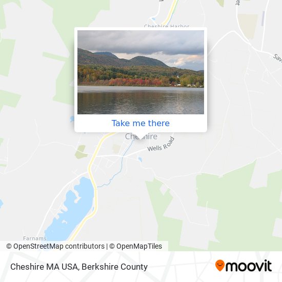 Mapa de Cheshire MA USA