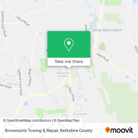 Brownson's Towing & Repair map