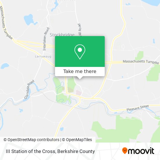 III Station of the Cross map