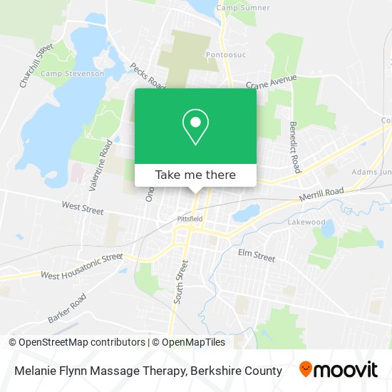 Melanie Flynn Massage Therapy map