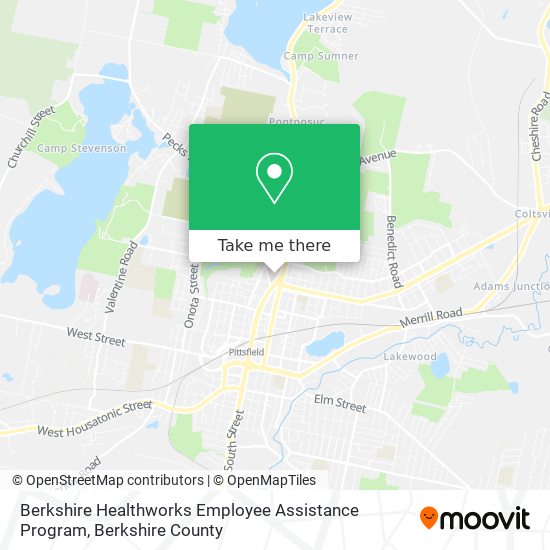 Berkshire Healthworks Employee Assistance Program map