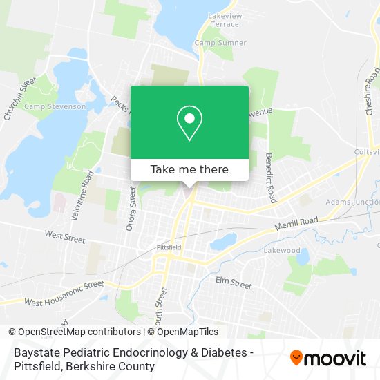 Baystate Pediatric Endocrinology & Diabetes - Pittsfield map