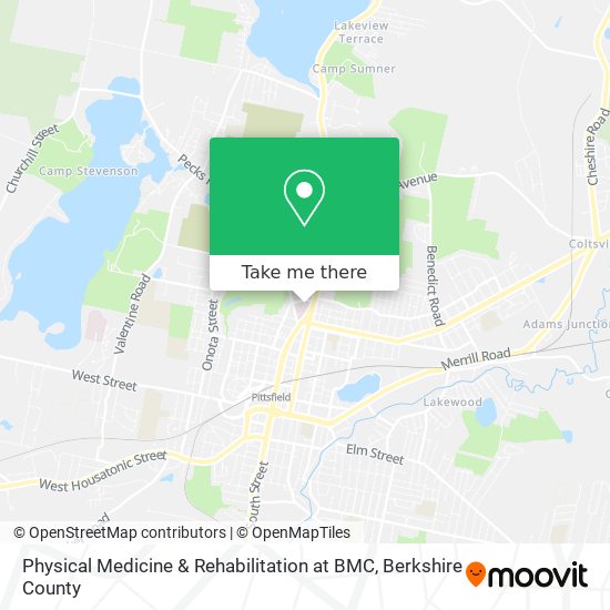 Physical Medicine & Rehabilitation at BMC map