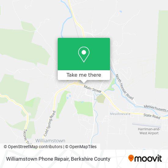 Williamstown Phone Repair map