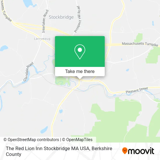 The Red Lion Inn Stockbridge MA USA map