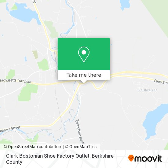 Mapa de Clark Bostonian Shoe Factory Outlet