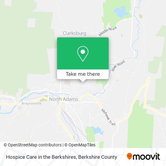 Hospice Care in the Berkshires map