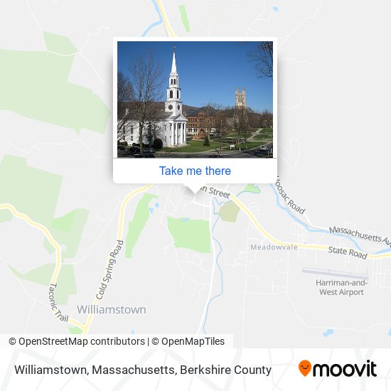 Mapa de Williamstown, Massachusetts