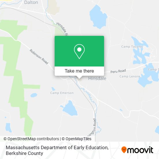 Mapa de Massachusetts Department of Early Education