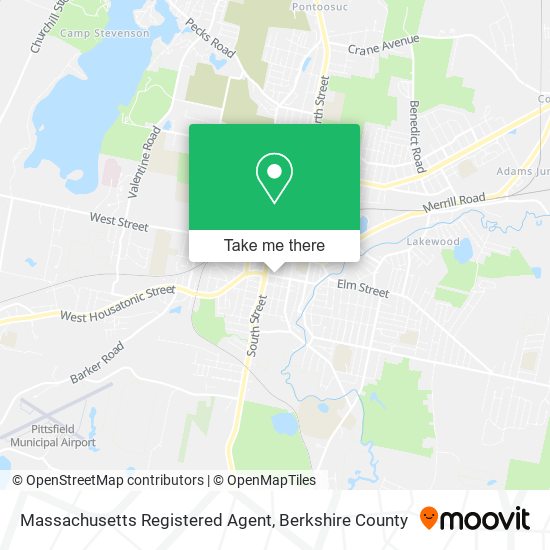 Mapa de Massachusetts Registered Agent