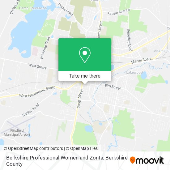 Mapa de Berkshire Professional Women and Zonta