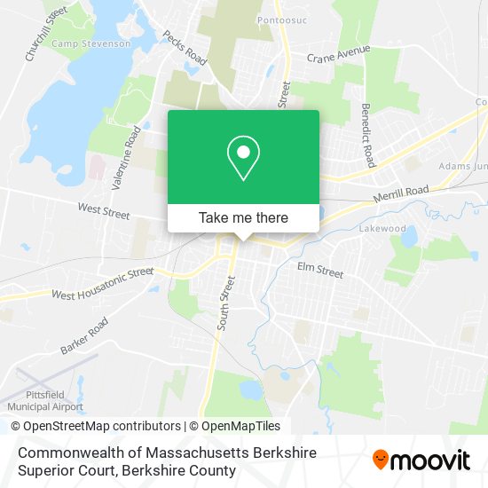 Mapa de Commonwealth of Massachusetts Berkshire Superior Court