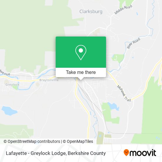 Mapa de Lafayette - Greylock Lodge