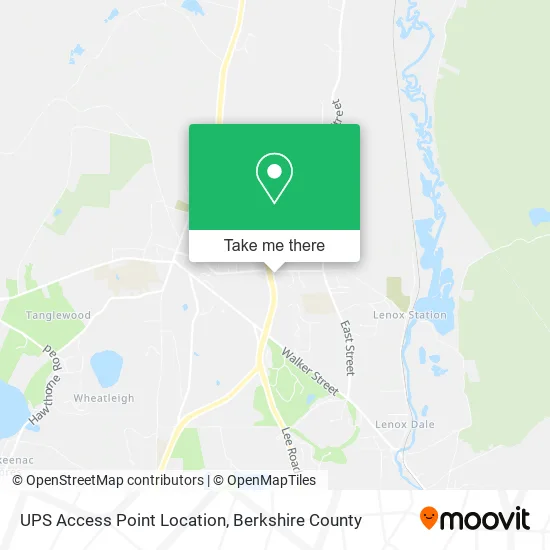 UPS Access Point Location map