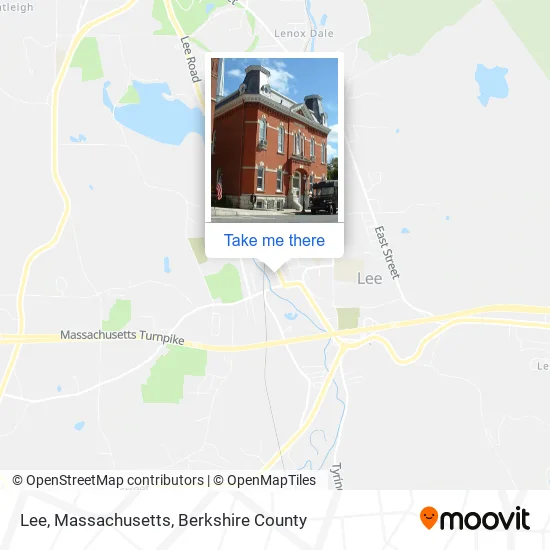 Lee, Massachusetts map
