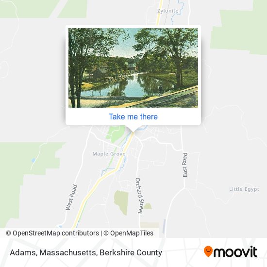 Mapa de Adams, Massachusetts