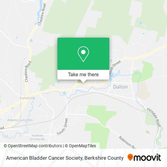 Mapa de American Bladder Cancer Society