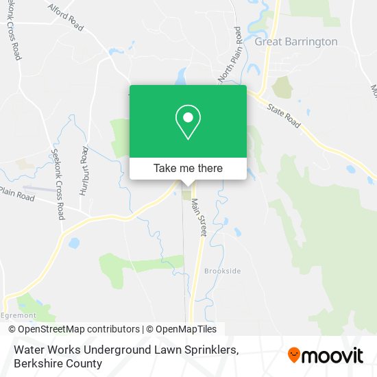Water Works Underground Lawn Sprinklers map
