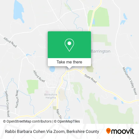 Rabbi Barbara Cohen Via Zoom map