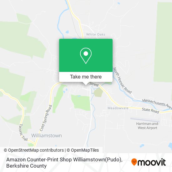 Mapa de Amazon Counter-Print Shop Williamstown(Pudo)