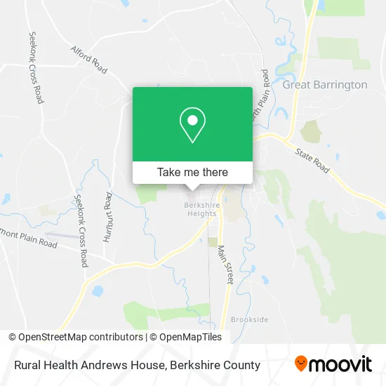 Rural Health Andrews House map