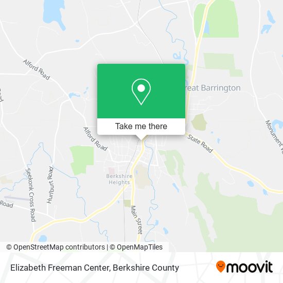 Elizabeth Freeman Center map